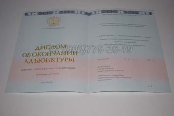 Диплом Адъюнктуры 2019г в Краснодаре